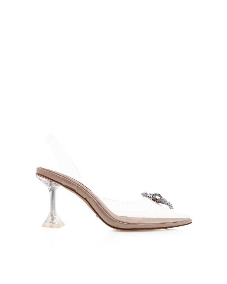 Women Billini Heels | Veil Clear Nude Patent