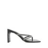 Women Billini Block Heels | Karson Black Crinkle Diamante