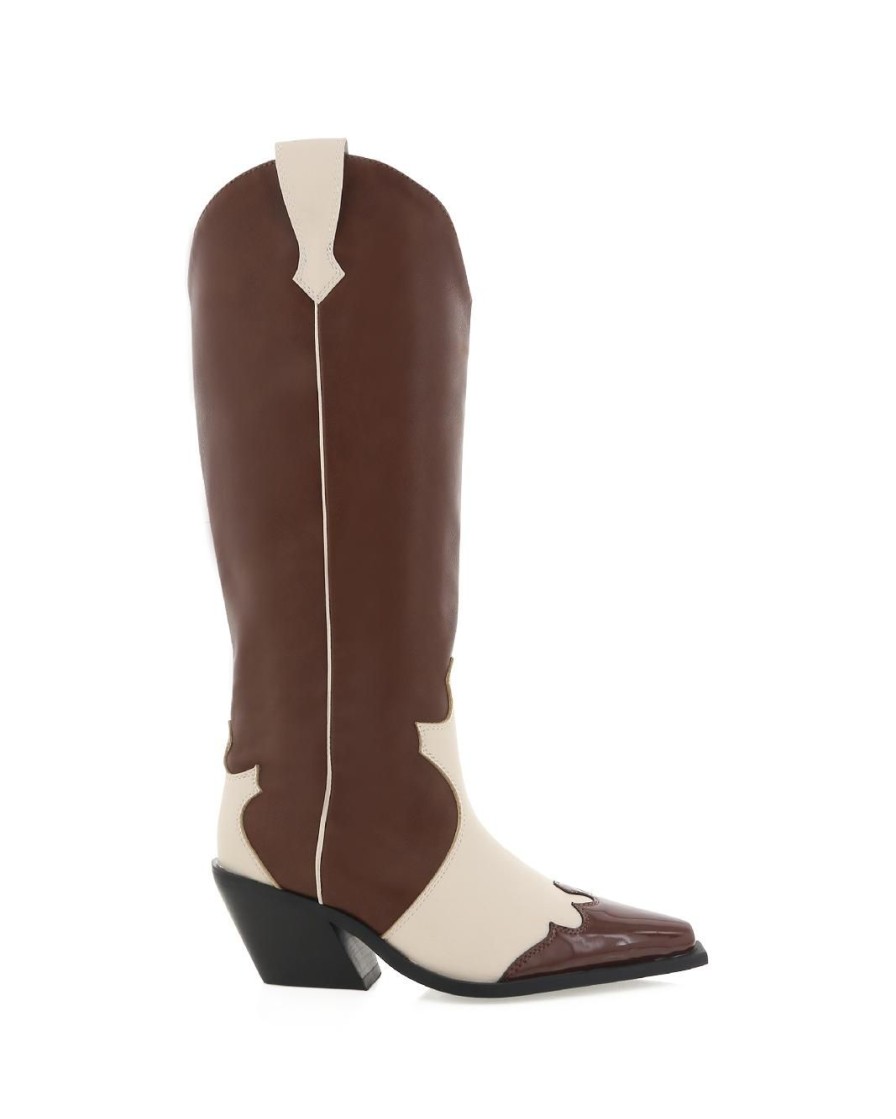 Women Billini Boots | Etta Chocolate Ivory