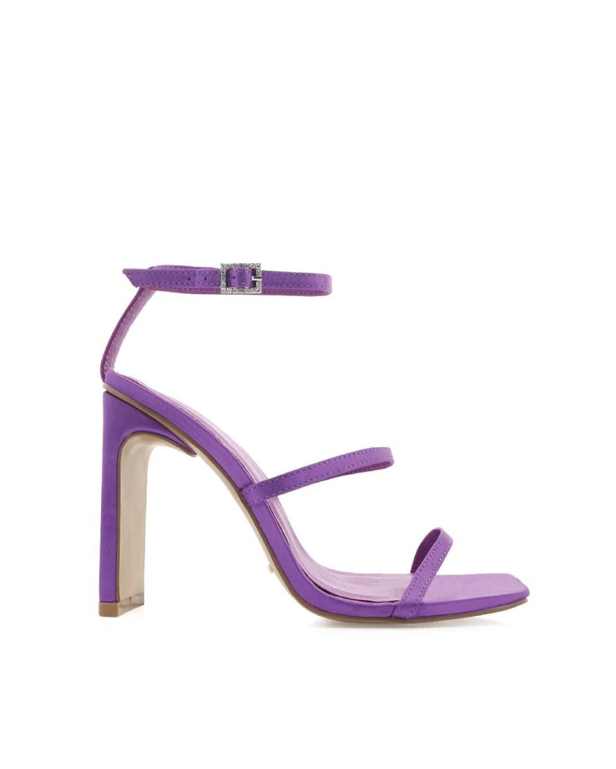 Women Billini Heels | Tiaka Grape Satin