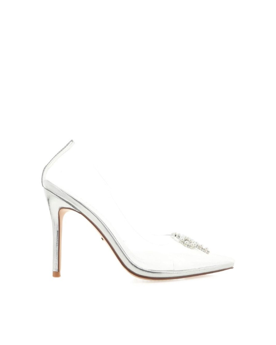 Women Billini Stilettos | Julian Silver Clear