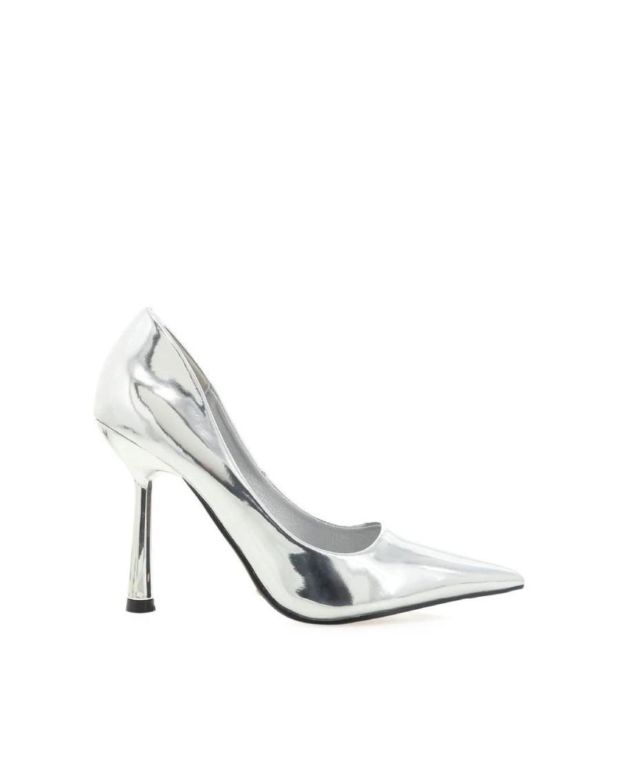 Women Billini Stilettos | Yita Silver Chrome