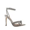 Women Billini Heels | Elope Wide Fit Clear Silver