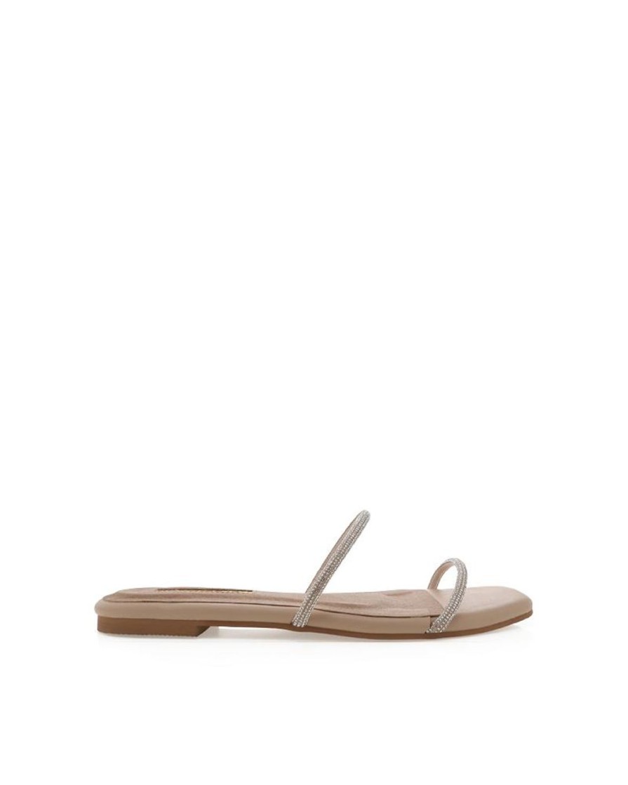 Women Billini Flats | Tenley Diamante Nude