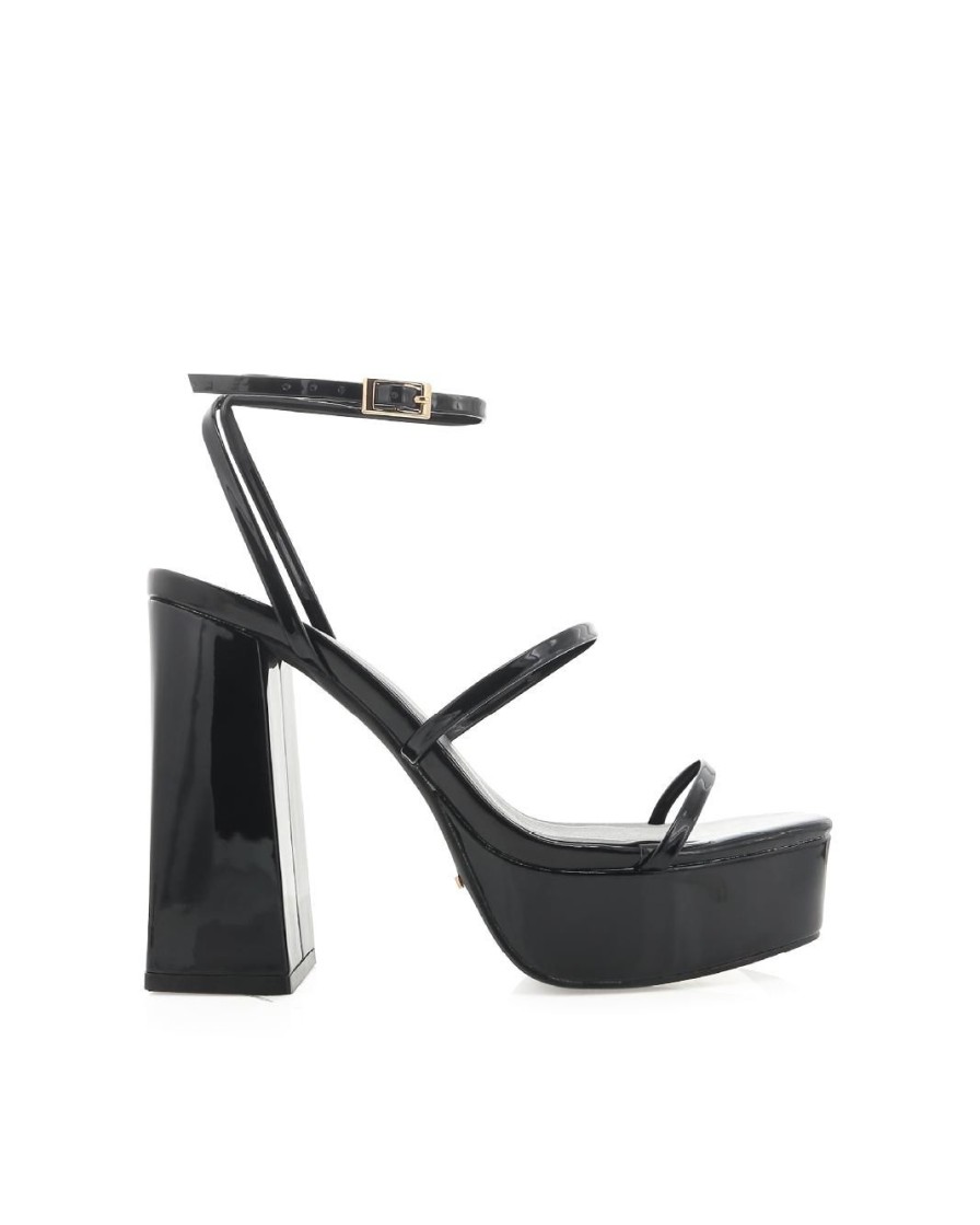 Women Billini Heels | Vincija Black Patent