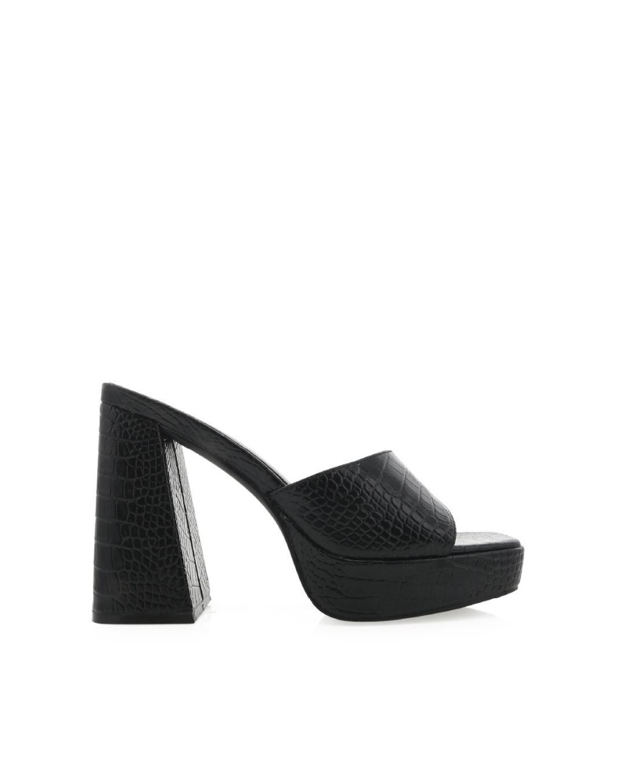 Women Billini Platforms | Georgina Black Croc