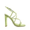 Women Billini Heels | Eiffel Green Metallic Scale