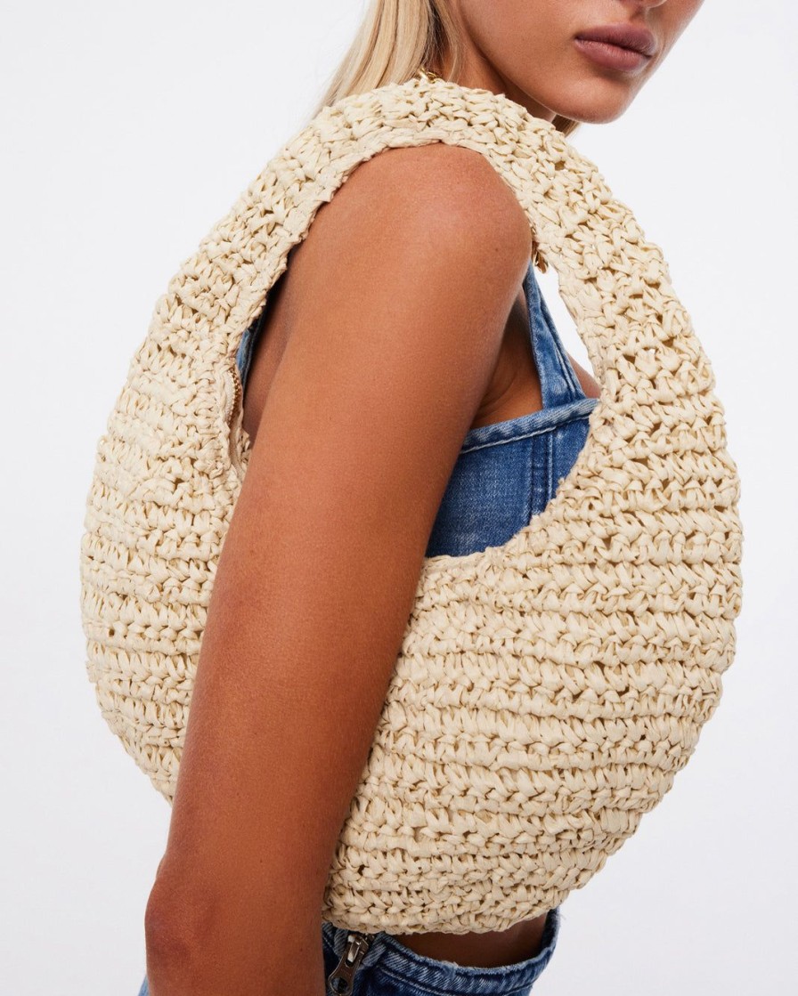 Women Billini Bags | Clementine Handle Bag Natural Raffia