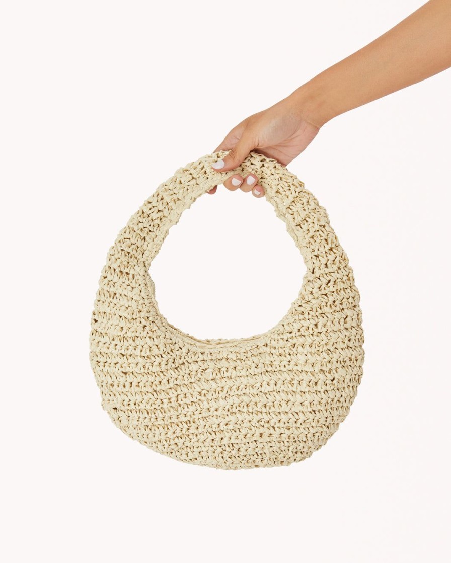 Women Billini Bags | Clementine Handle Bag Natural Raffia