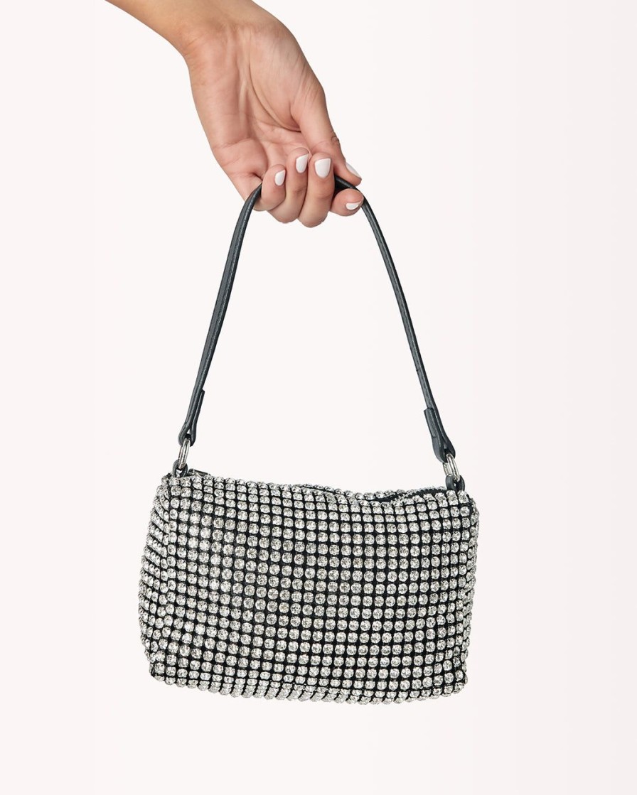 Women Billini Bags | Tayah Handbag Silver Diamante Black