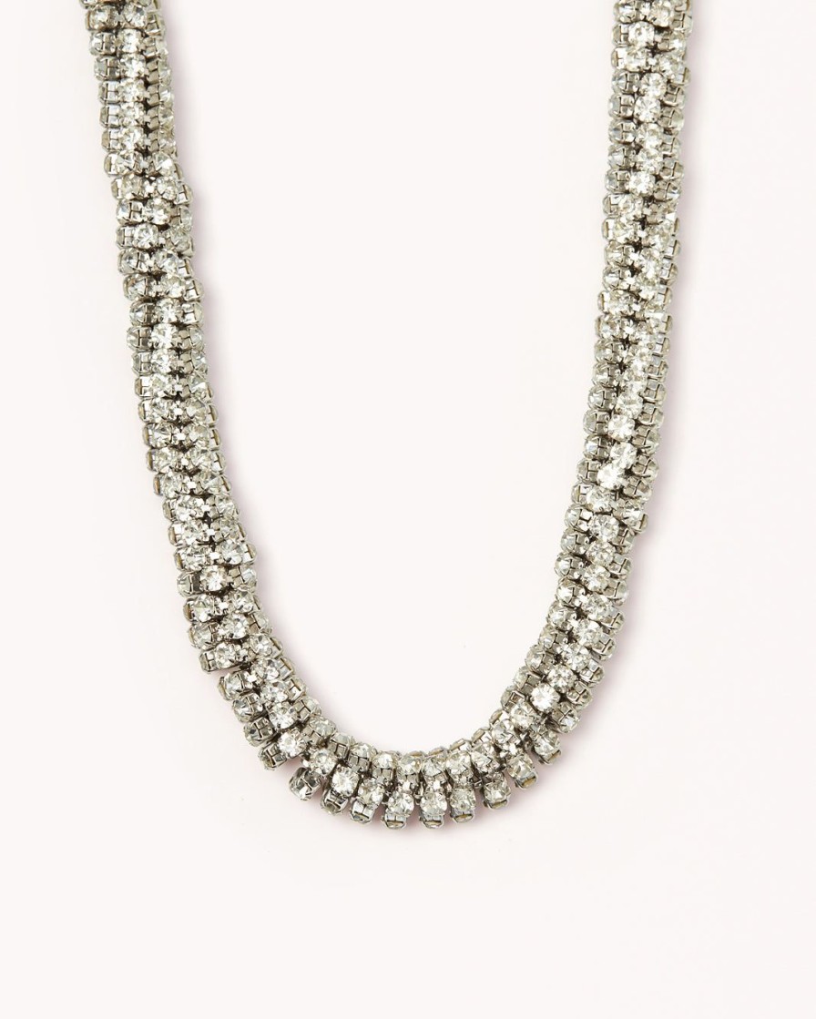 Women Billini Jewelry | Phoebe Necklace Silver Diamante