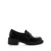 Women Billini Loafers | Yulan Black Semi Patent