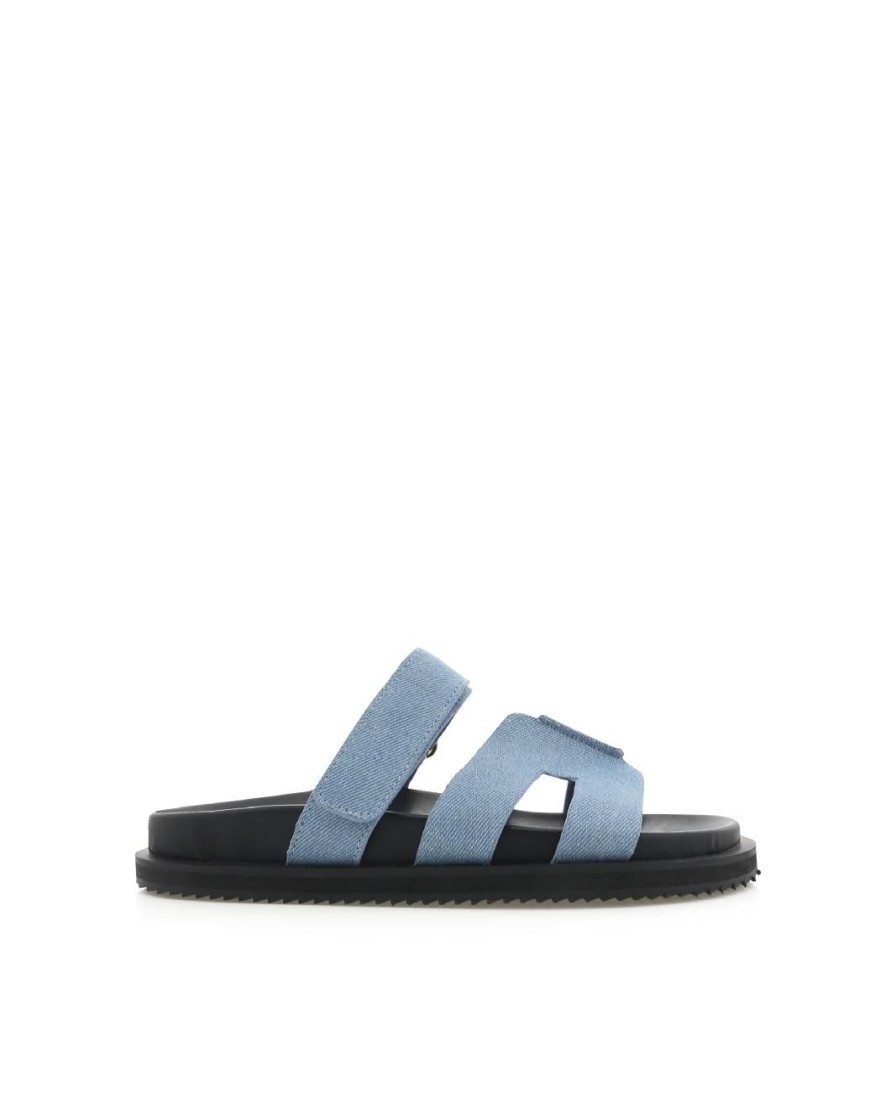 Women Billini Sandals | Theon Blue Denim