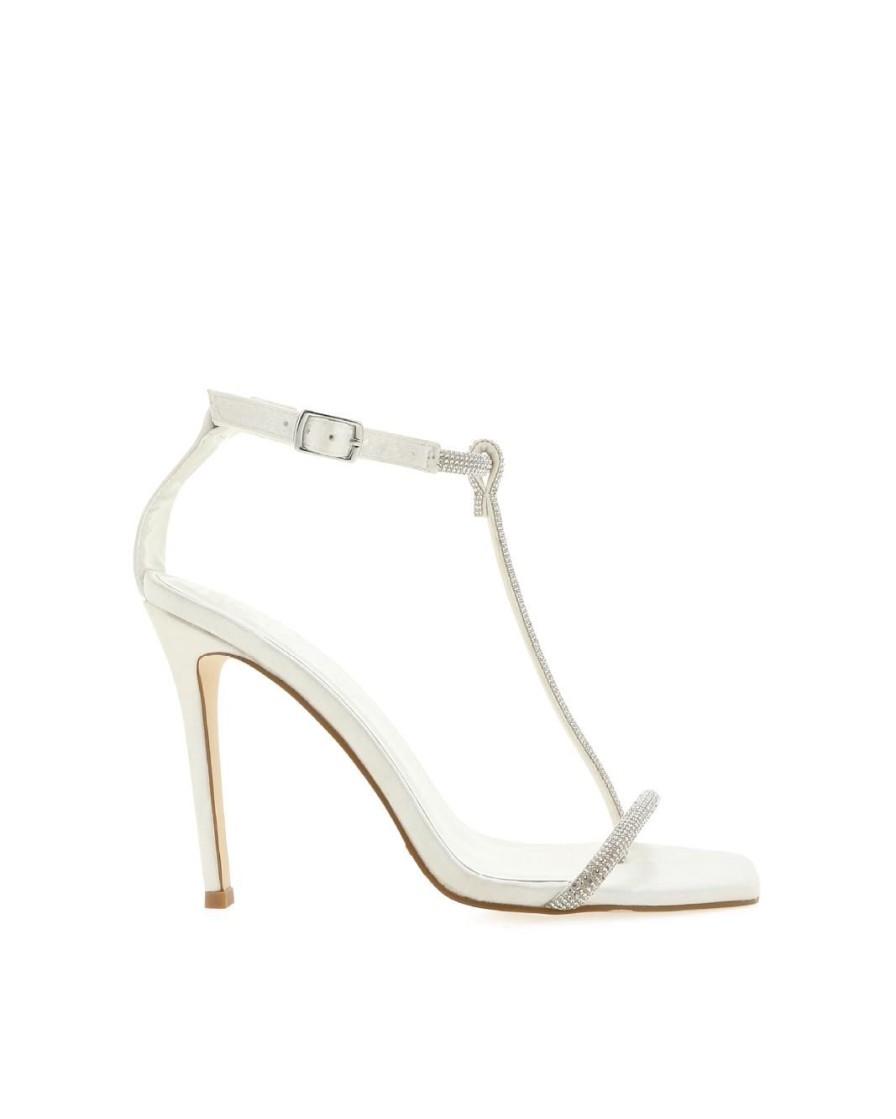 Women Billini Stilettos | Geno White Satin