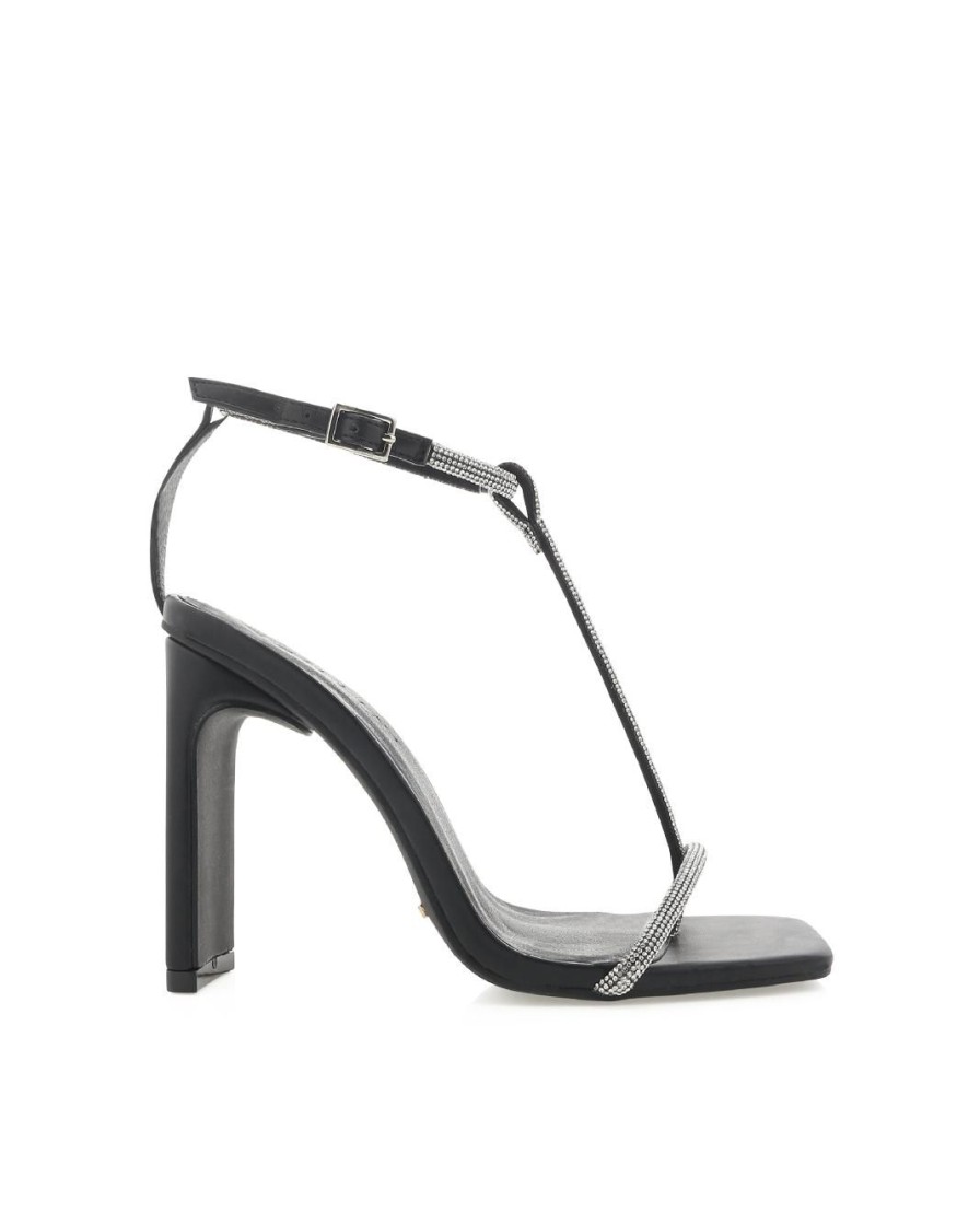 Women Billini Block Heels | Teresa Black Diamante