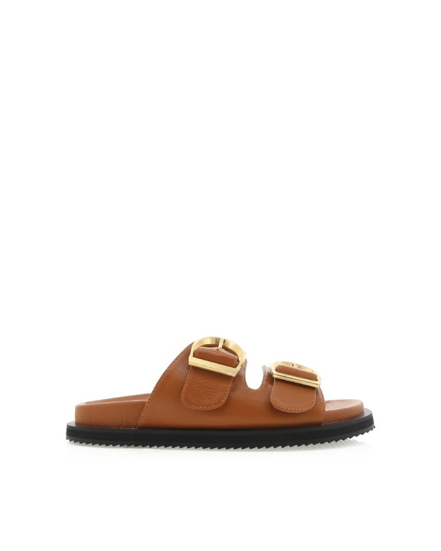 Women Billini Slides | Tayo Dark Tan