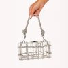 Women Billini Bags | Billy Clutch Bag Silver Diamante Clear