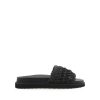 Women Billini Flats | Zaida Black Raffia