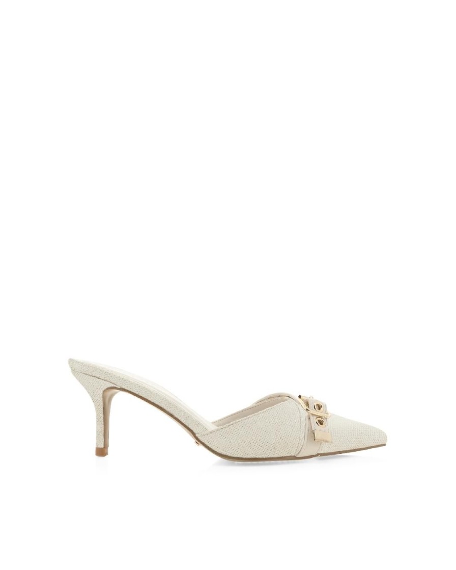 Women Billini Stilettos | Daija Ivory Linen