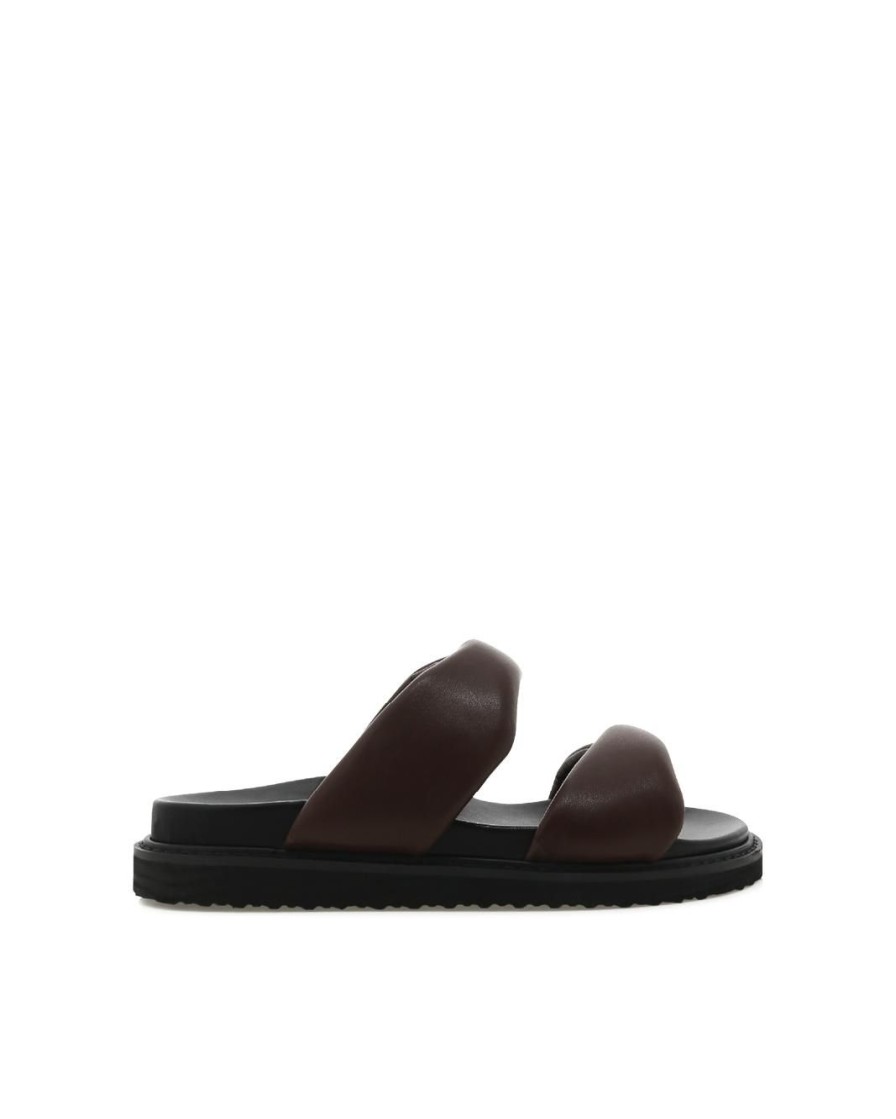 Women Billini Slides | Zonya Dark Chocolate