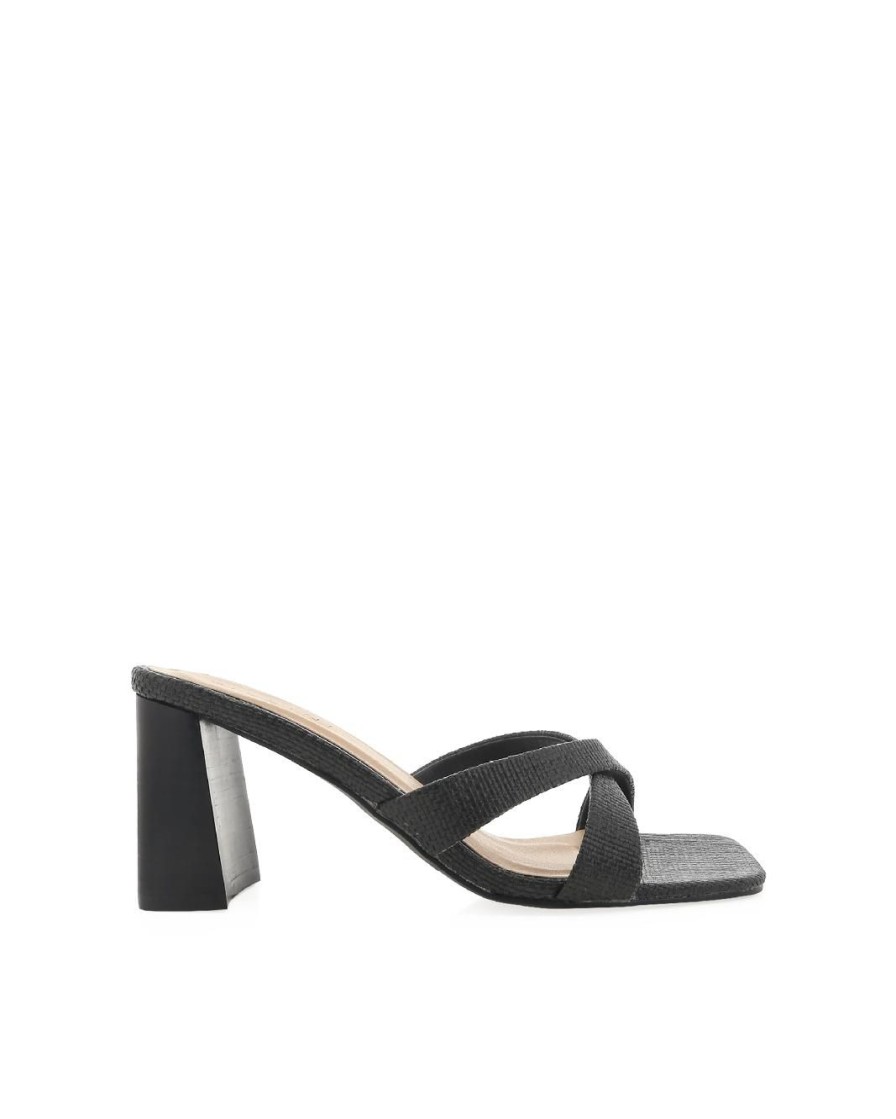 Women Billini Heels | Nyles Onyx Raffia Natural