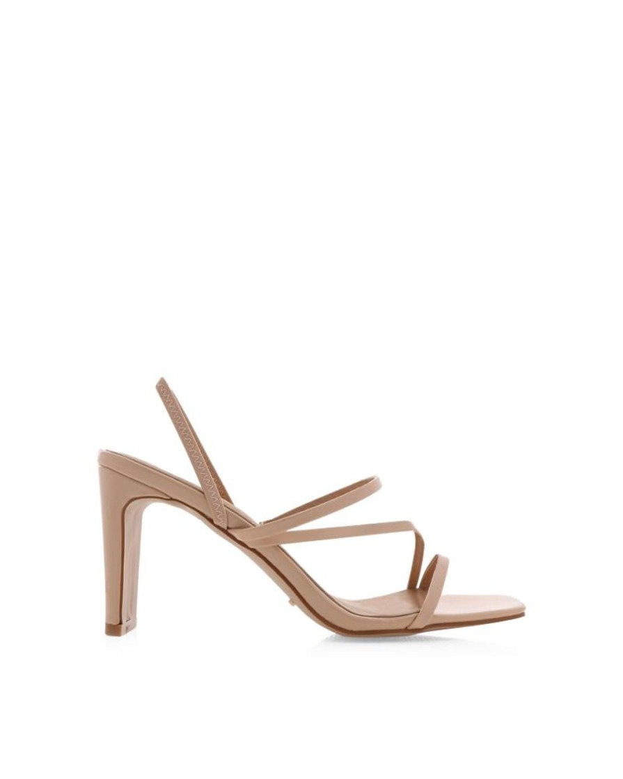 Women Billini Block Heels | Sammi Wide Fit Nude Patent