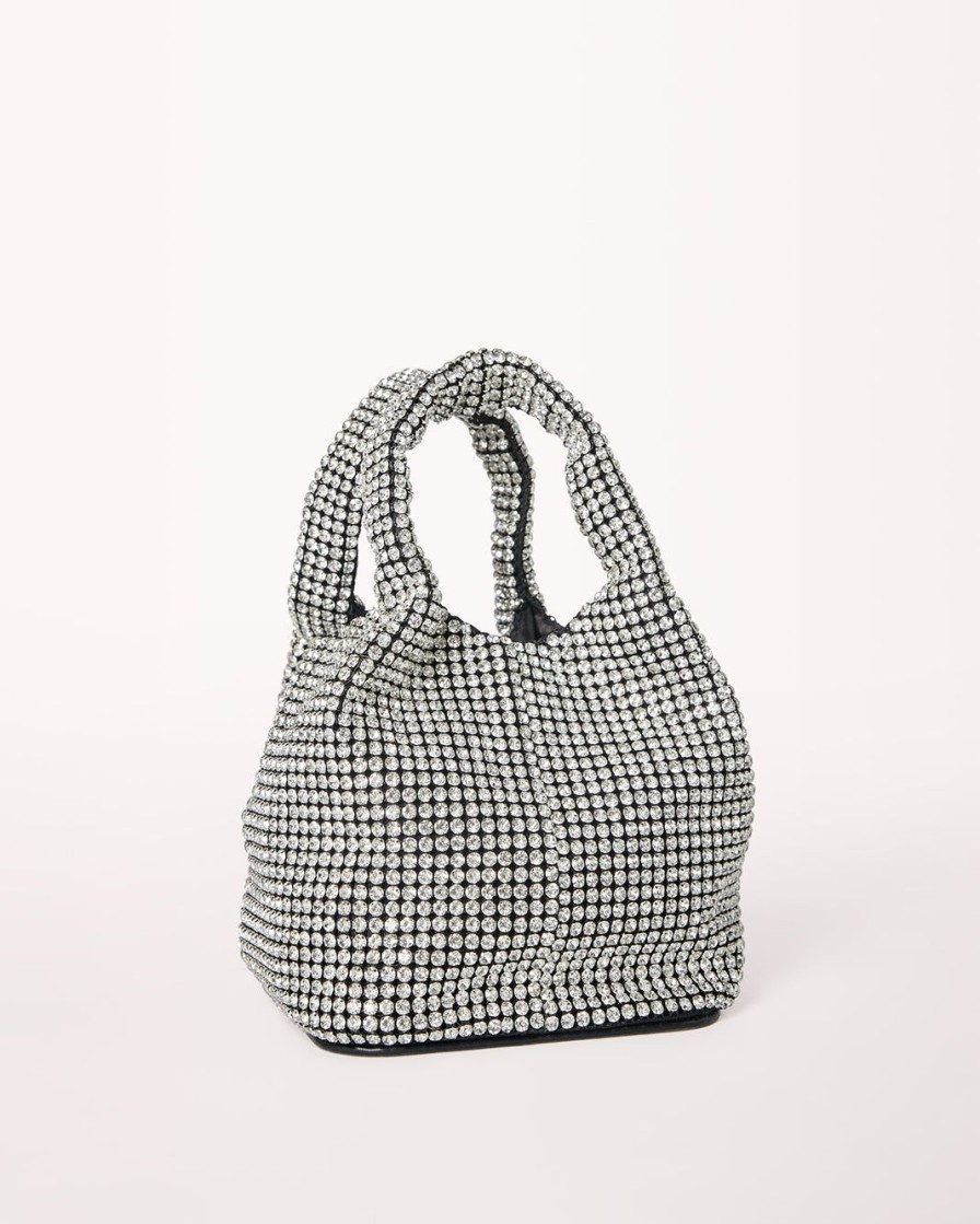 Women Billini Bags | Tamara Handbag Silver Diamante Black