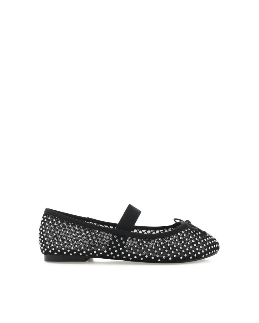 Women Billini Flats | Edda Black Diamante