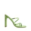 Women Billini Block Heels | Evalyn Green Metallic