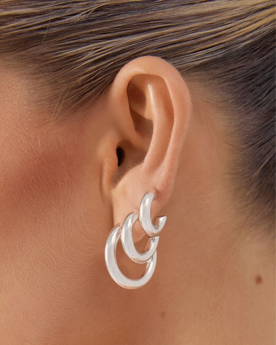 Women Billini Jewelry | Garda Earring 3 Pack Sterling Silver