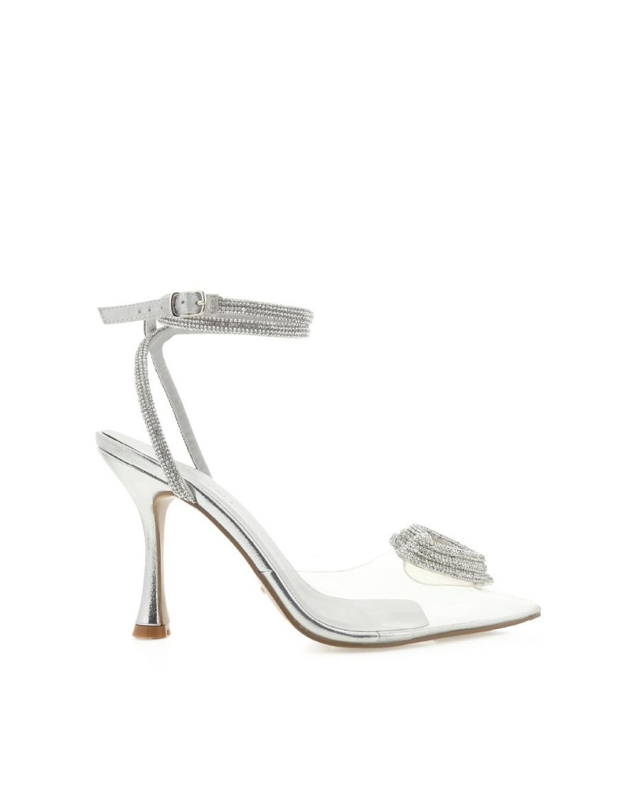 Women Billini Stilettos | Zaden Silver Clear