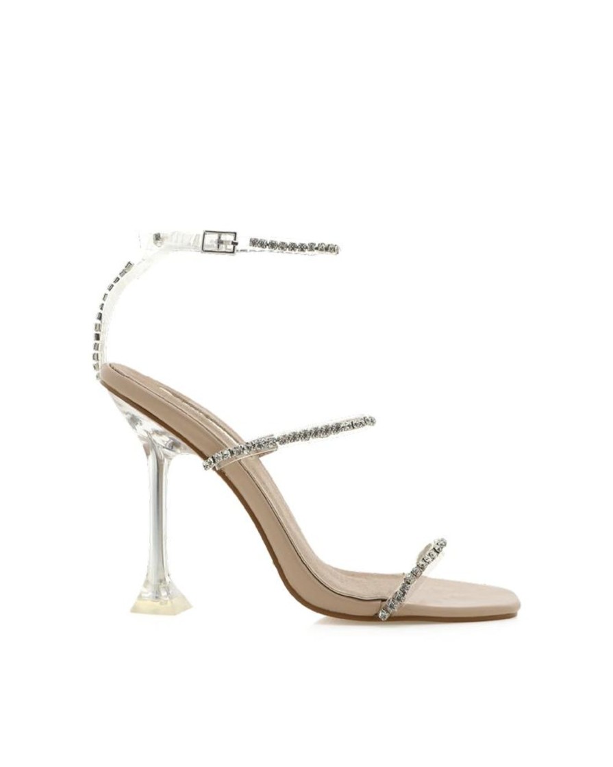 Women Billini Stilettos | Finara Nude Diamante