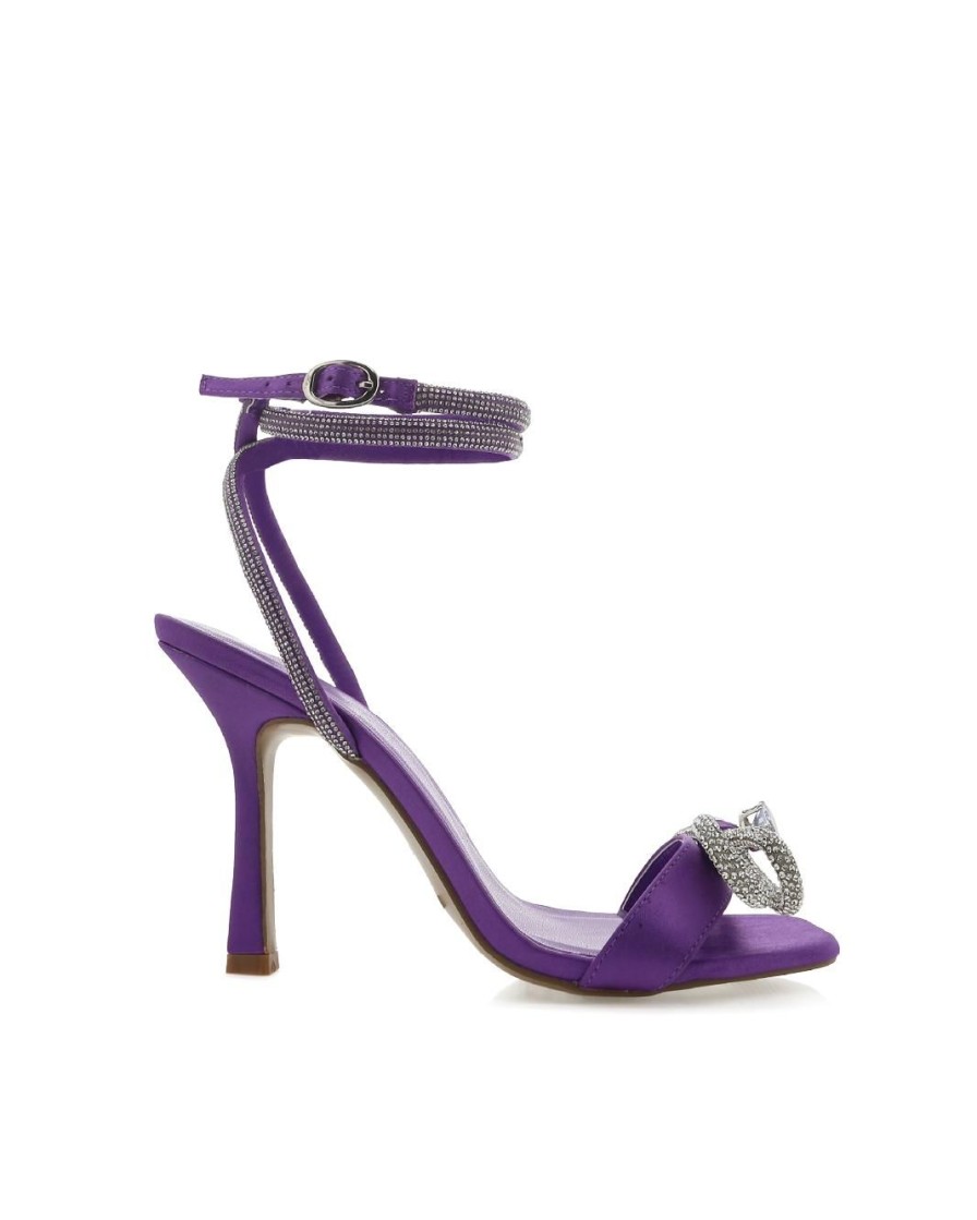 Women Billini Heels | Elara Purple Satin