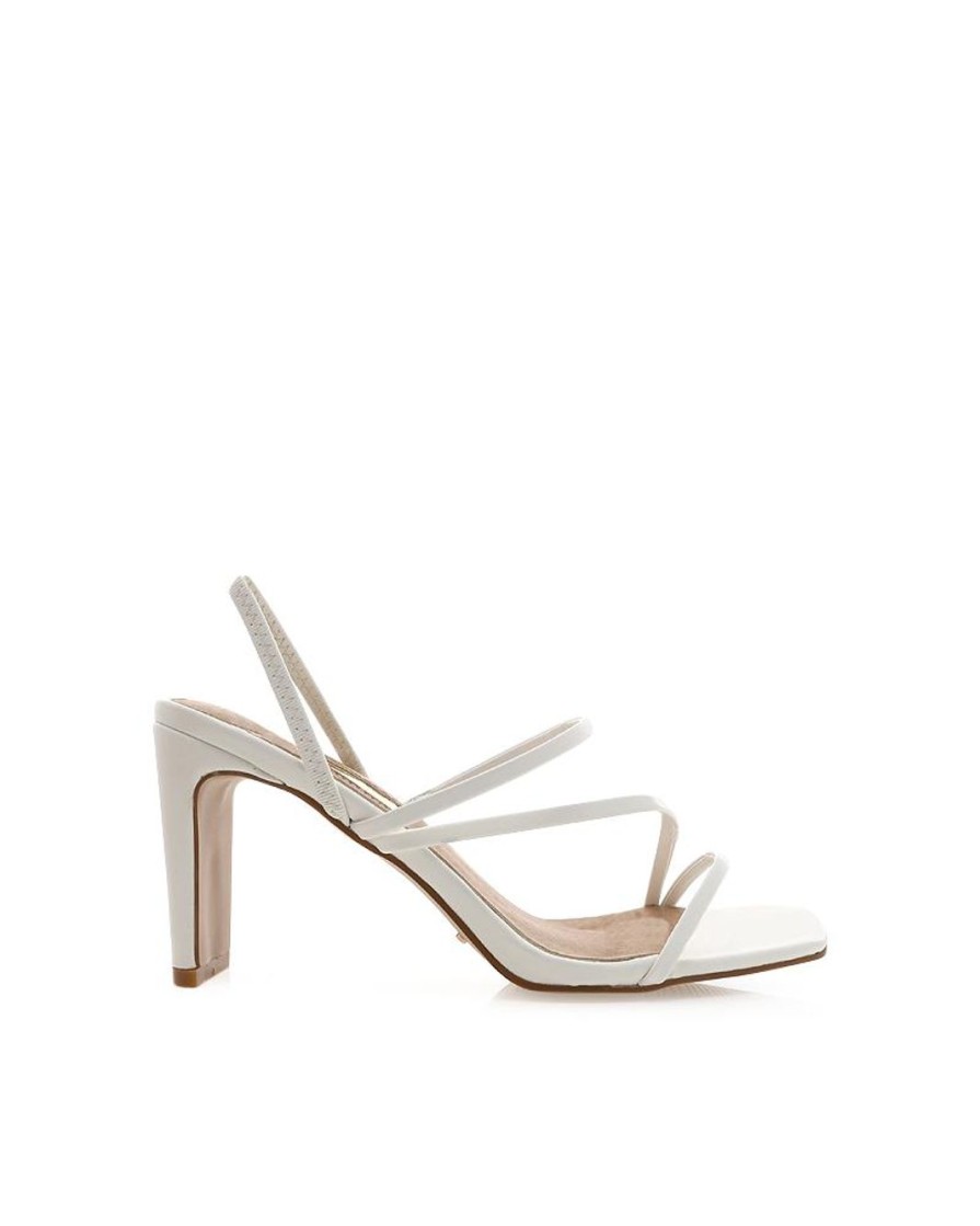 Women Billini Block Heels | Sammi Wide Fit White