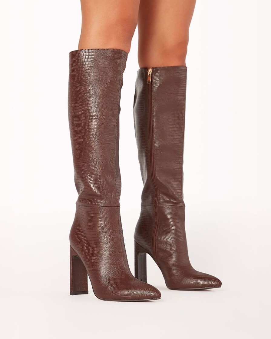 Women Billini Boots | Rasana Espresso Scale