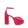 Women Billini Platforms | Romara Raspberry Satin