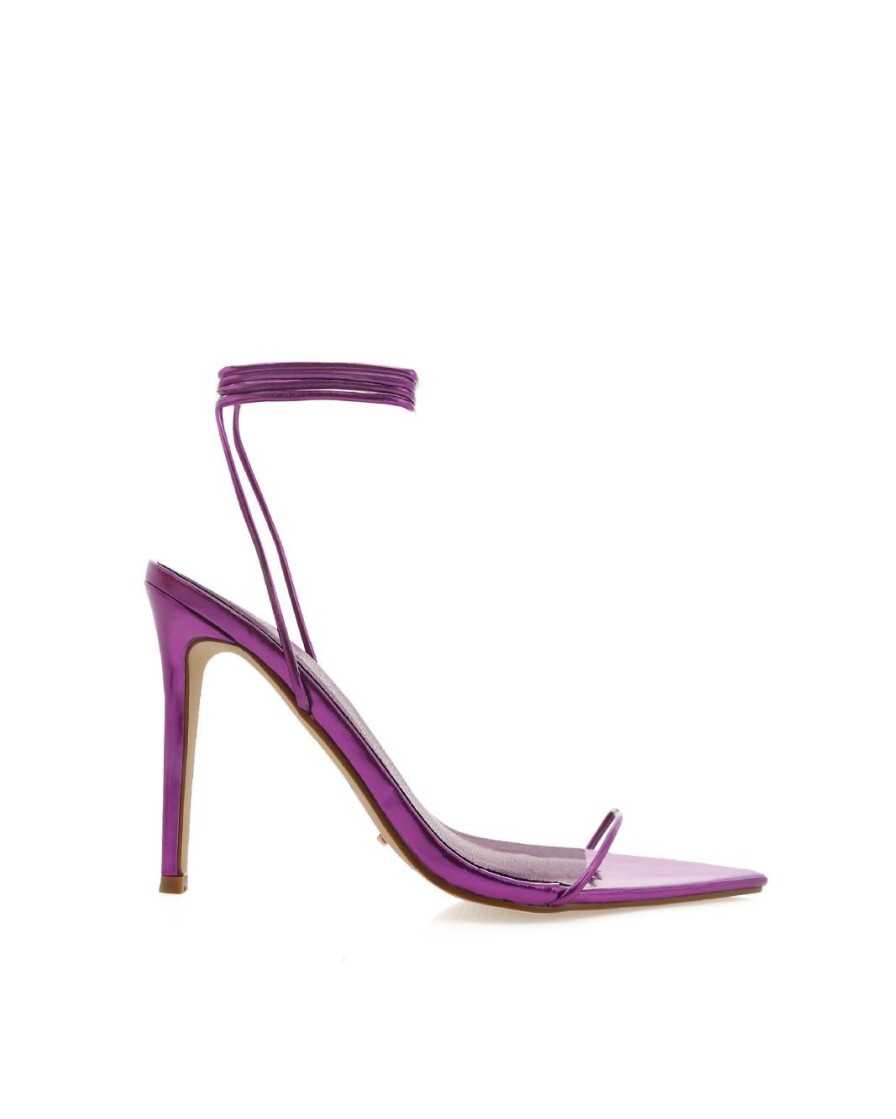 Women Billini Stilettos | Romy Purple Metallic