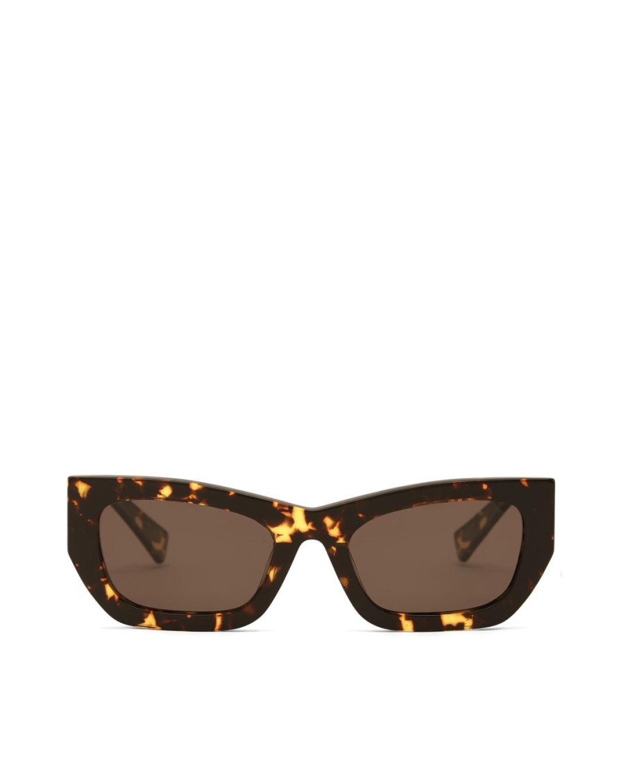 Women Billini Sunglasses | The Iman Amber Tort Auburn