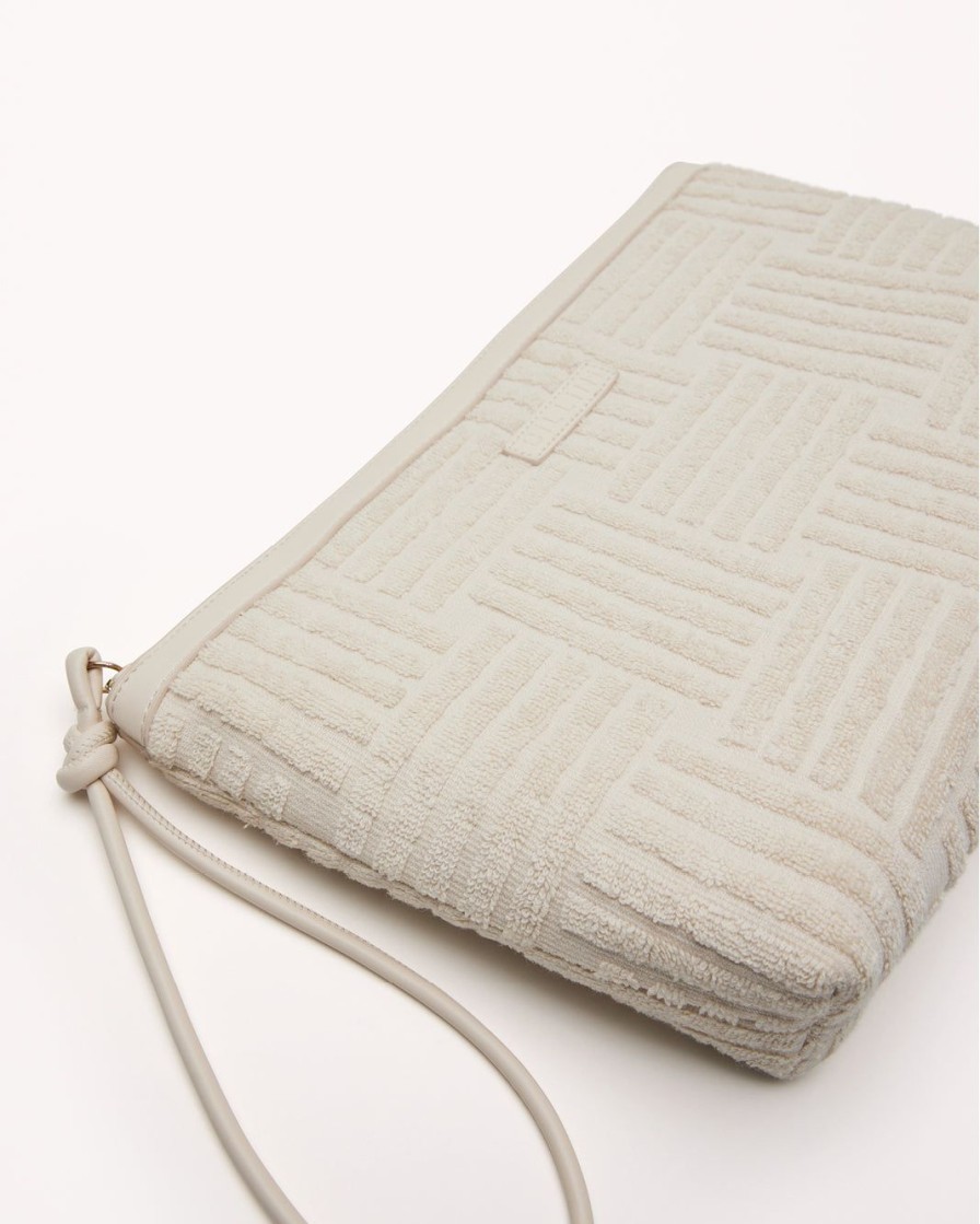 Women Billini Bags | Holly Clutch Bag Cream Terry