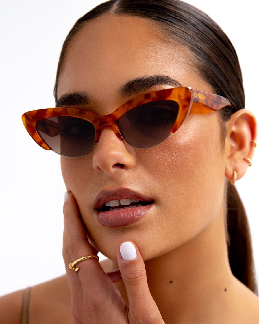 Women Billini Sunglasses | The Ambrosio Maple Tort Honey Fade