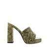 Women Billini Block Heels | Tahlia Matcha Snake